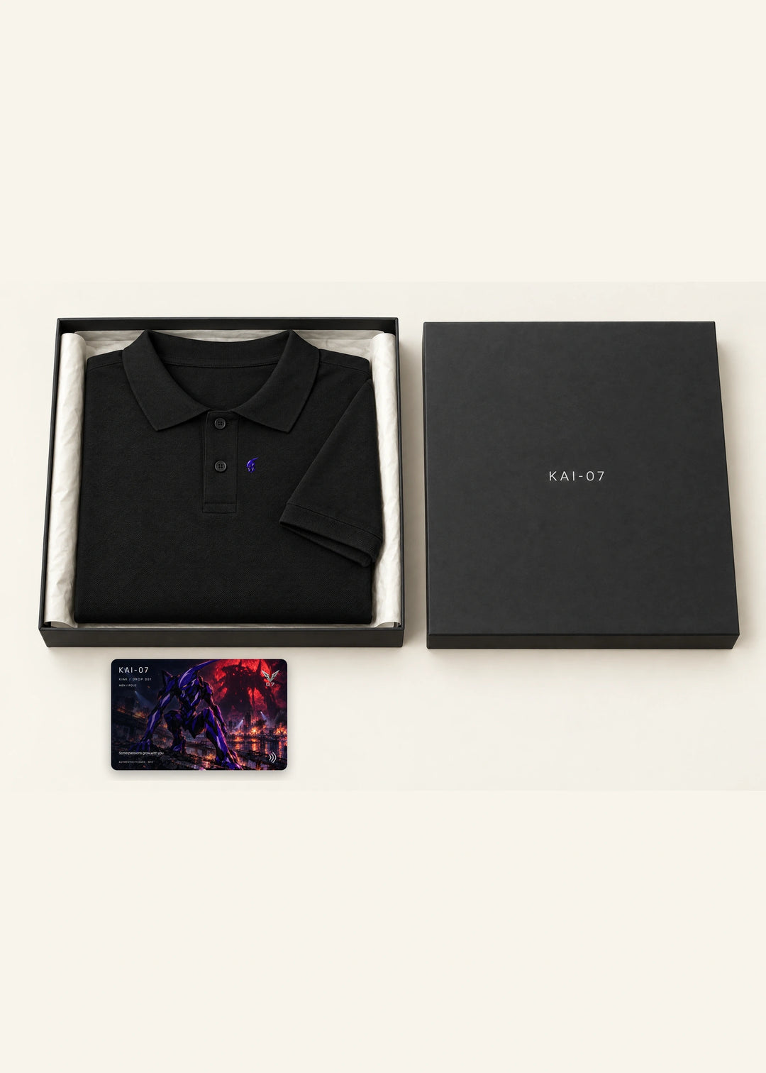 KIMI men's polo — Packaging