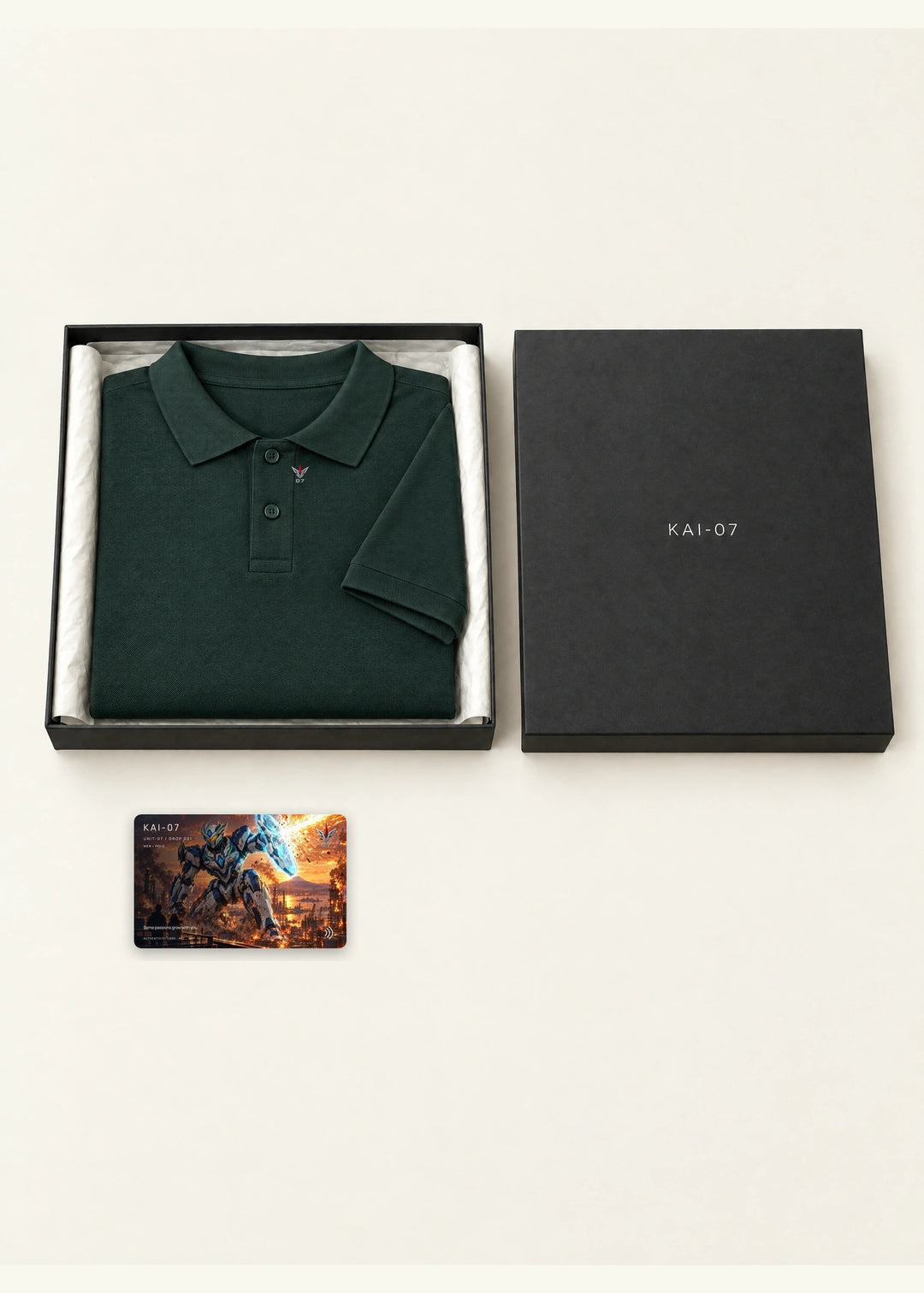 UNIT-07 men's polo — Packaging