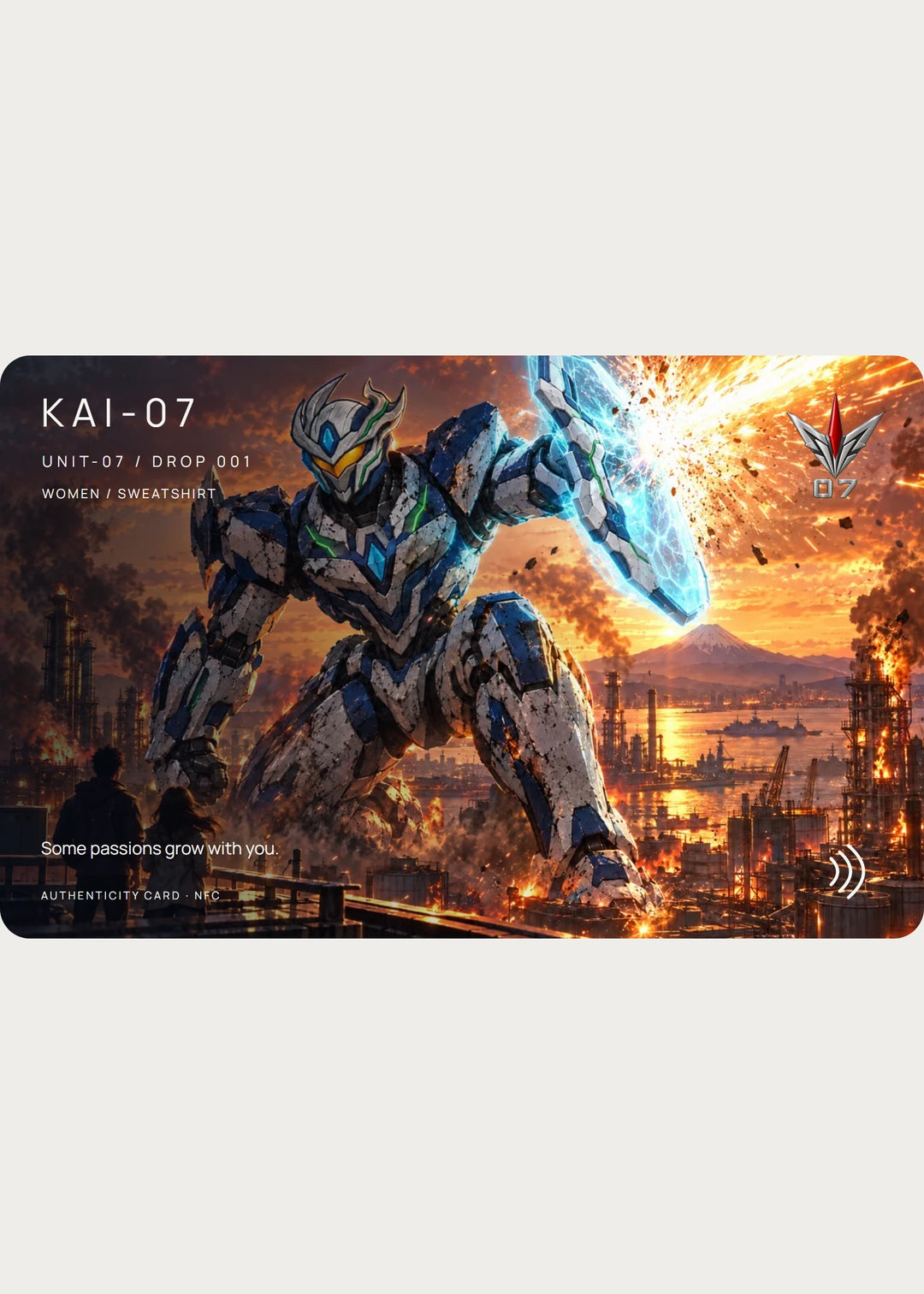UNIT-07 women's sweatshirt — Story card